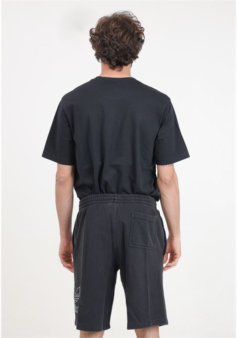 Men's black and white Outline trefoil shorts ADIDAS ORIGINALS | IU2370.